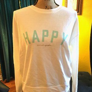 NWT! SPIRITUAL GANGSTER HAPPY CREW SAVASANA - LARGE!